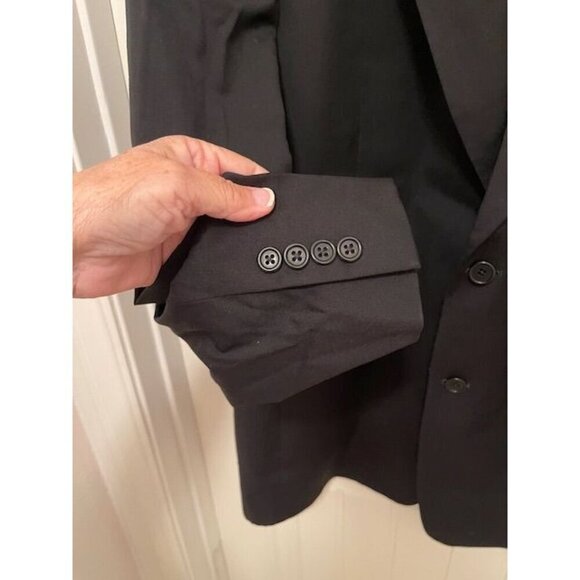 Daniel Cremieux Collection Blazer Men's 42R Black Pure New Wool Woolmark union - Picture 2 of 16